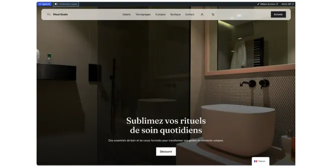 Votre site est prêt